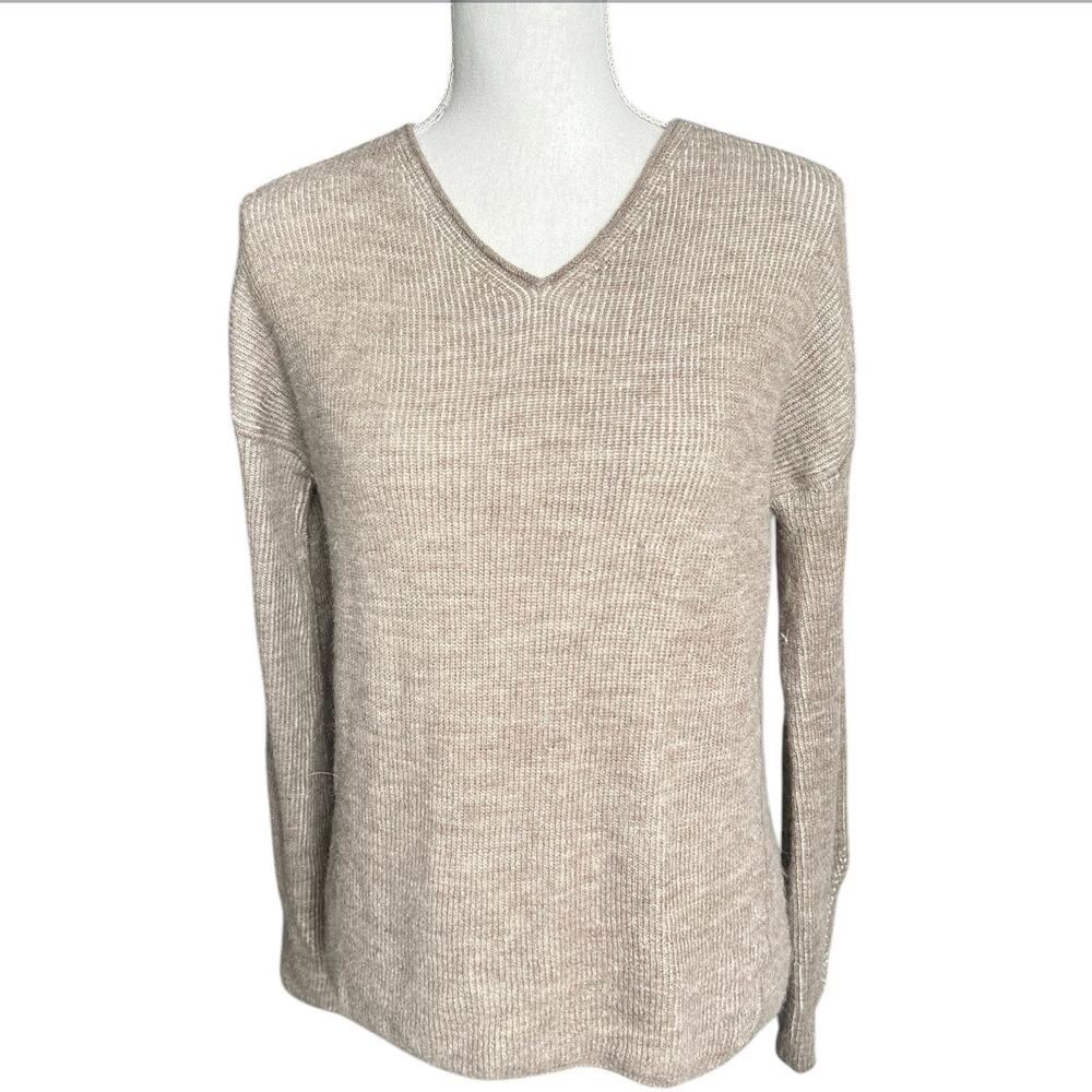 SOL Alpaca beige Knit Sweater quiet luxury neutral scandi girl minimalist